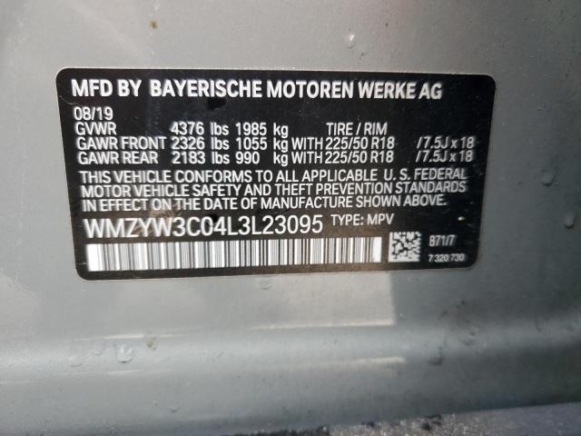 2020 MINI COOPER COU WMZYW3C04L3L23095