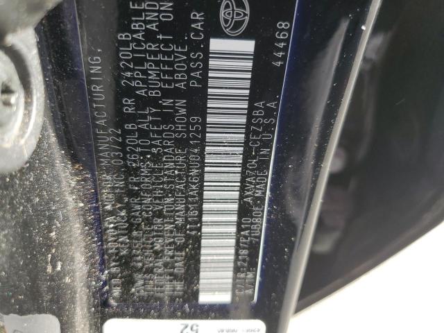 2022 TOYOTA CAMRY SE - 4T1G11AK6NU041259