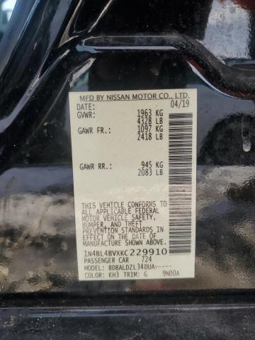 2019 NISSAN ALTIMA S 1N4BL4BVXKC229910