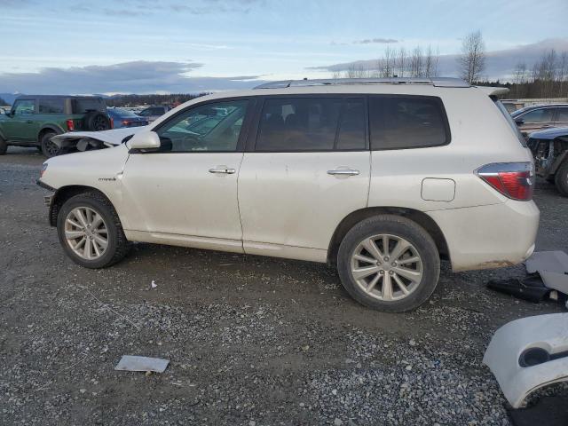 TOYOTA HIGHLANDER 2010 white  hybrid engine JTEBW3EH0A2042466 photo #3