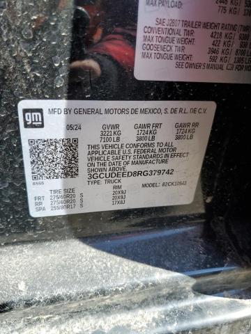 2024 CHEVROLET SILVERADO - 3GCUDEED8RG379742