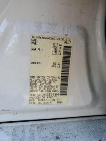 2017 NISSAN ALTIMA 2.5 - 1N4AL3AP1HN359564
