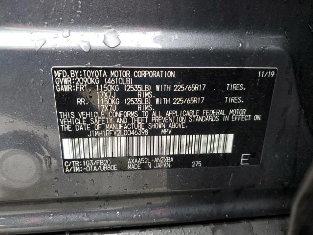 2020 TOYOTA RAV4 LE - JTMH1RFV2LD046398