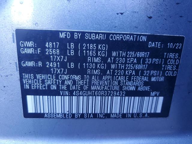 2024 SUBARU CROSSTREK - 4S4GUHT60R3729432