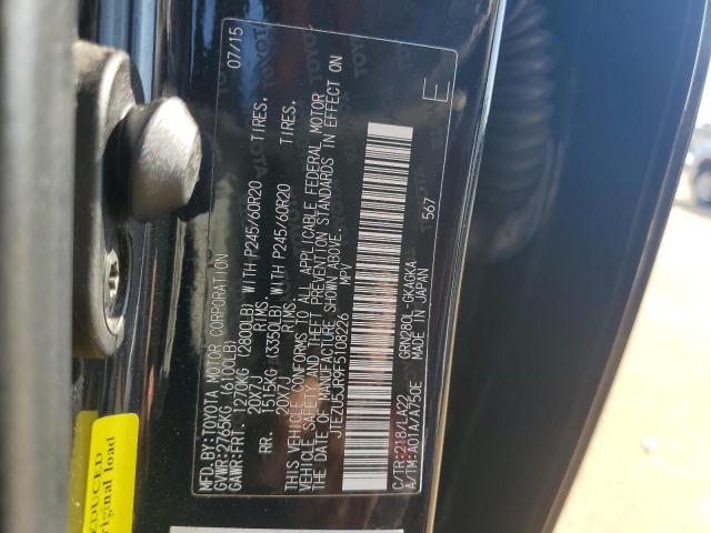 2015 TOYOTA 4RUNNER SR - JTEZU5JR9F5108226