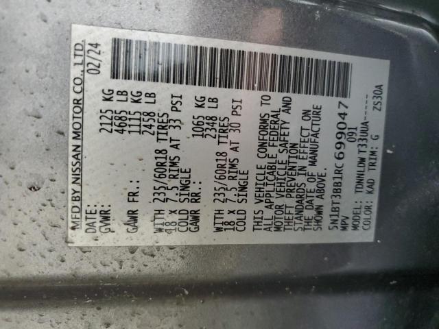 2024 NISSAN ROGUE SV - 5N1BT3BB1RC699047