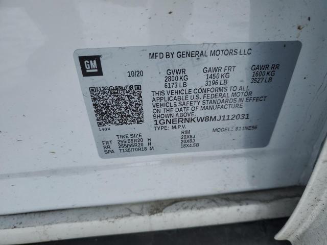 2021 CHEVROLET TRAVERSE H 1GNERNKW8MJ112031