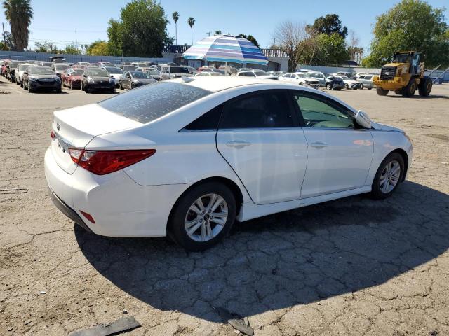 HYUNDAI SONATA GLS 2014 white sedan 4d gas 5NPEB4AC0EH928837 photo #4