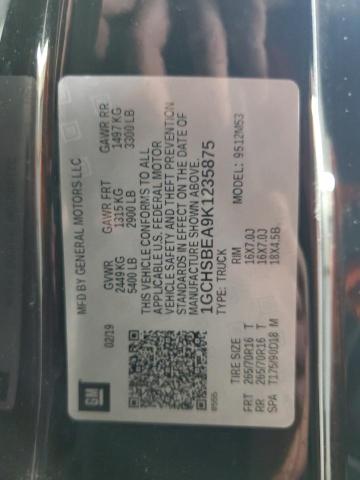 2019 CHEVROLET COLORADO - 1GCHSBEA9K1235875