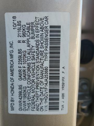 2018 HONDA ACCORD LX - 1HGCV1F14JA253680