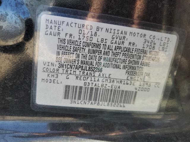 2018 NISSAN VERSA S - 3N1CN7AP8JL852266