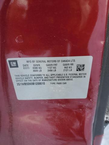 2011 CHEVROLET IMPALA LT - 2G1WB5EK8B1208610