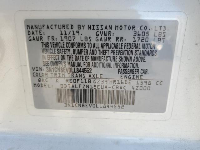 2020 NISSAN VERSA SV - 3N1CN8EV0LL844552
