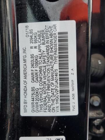 2018 HONDA ACCORD SPO 1HGCV2F31JA014675