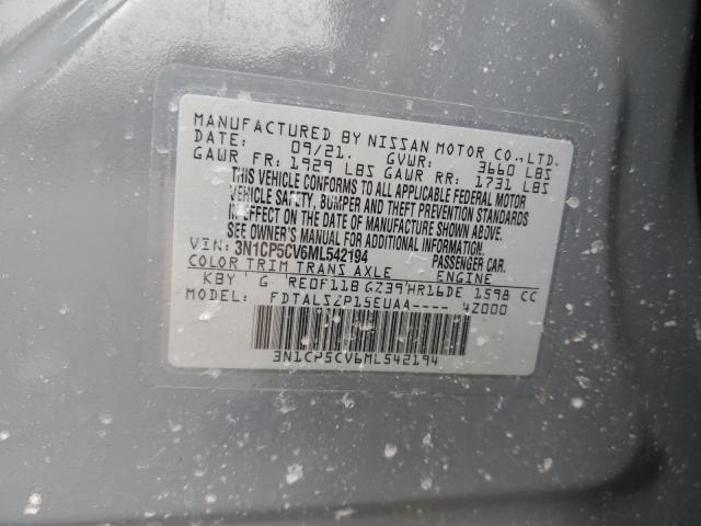 2021 NISSAN KICKS SV - 3N1CP5CV6ML542194