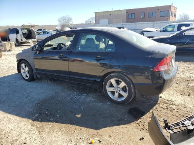 HONDA CIVIC EX 2007 black  gas 1HGFA16887L092141 photo #3
