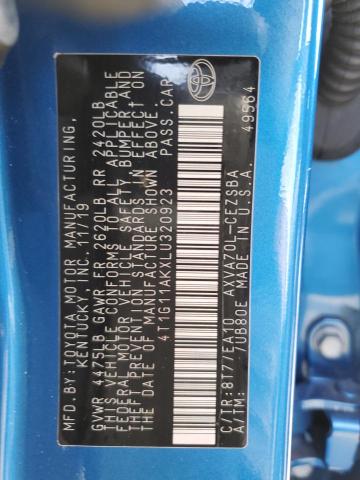 2020 TOYOTA CAMRY SE - 4T1G11AKXLU320923