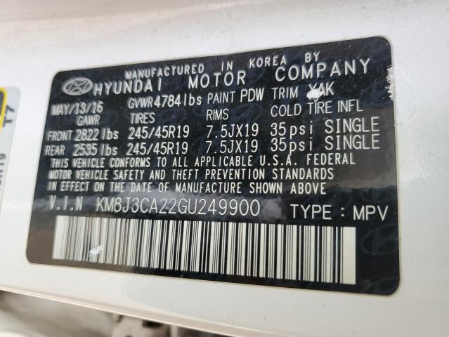 2016 HYUNDAI TUCSON LIM - KM8J3CA22GU249900