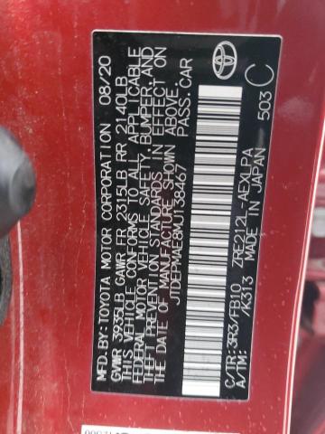 2021 TOYOTA COROLLA - JTDEPMAE8MJ138467