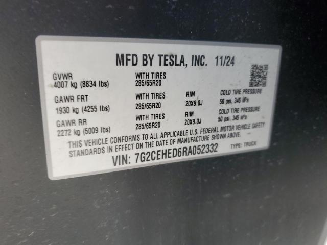 2024 TESLA CYBERTRUCK 7G2CEHED6RA052332