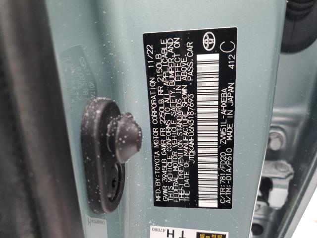 2022 TOYOTA PRIUS NIGH - JTDKAMFU6N3187693