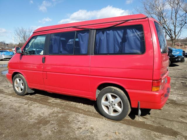 VOLKSWAGEN EUROVAN MV 2001 red  gas WV2NB47051H127991 photo #3