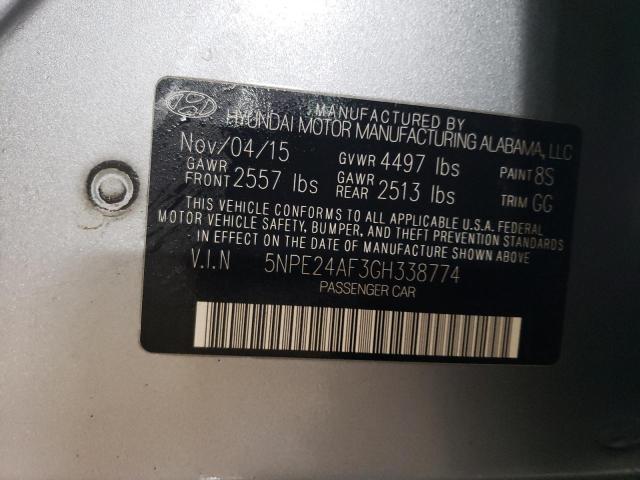 2016 HYUNDAI SONATA SE - 5NPE24AF3GH338774