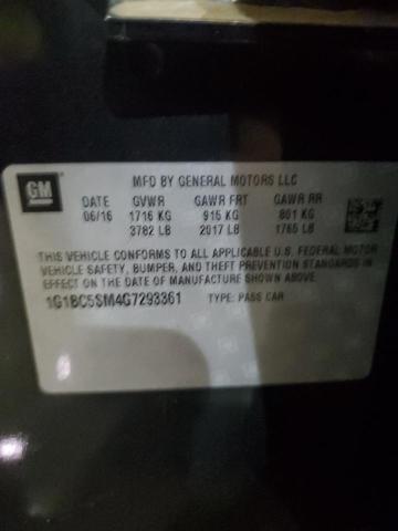 2016 CHEVROLET CRUZE LS 1G1BC5SM4G7293361