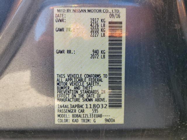 2017 NISSAN ALTIMA 2.5 1N4AL3AP8HC118032