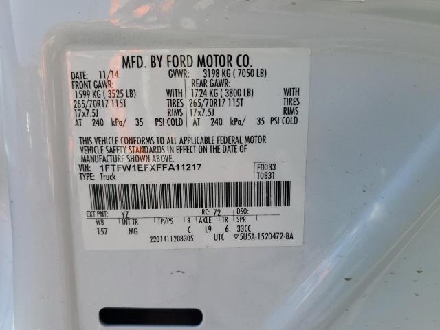 2015 FORD F150 SUPER - 1FTFW1EFXFFA11217