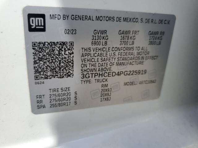 2023 GMC SIERRA C15 - 3GTPHCED4PG225919