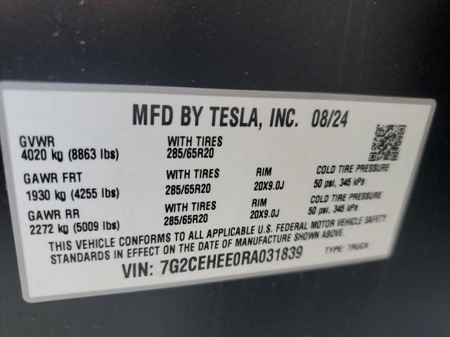 2024 TESLA CYBERTRUCK 7G2CEHEE0RA031839