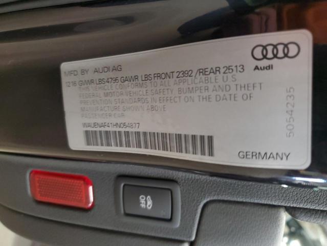 2017 AUDI A4 PREMIUM - WAUENAF41HN054877