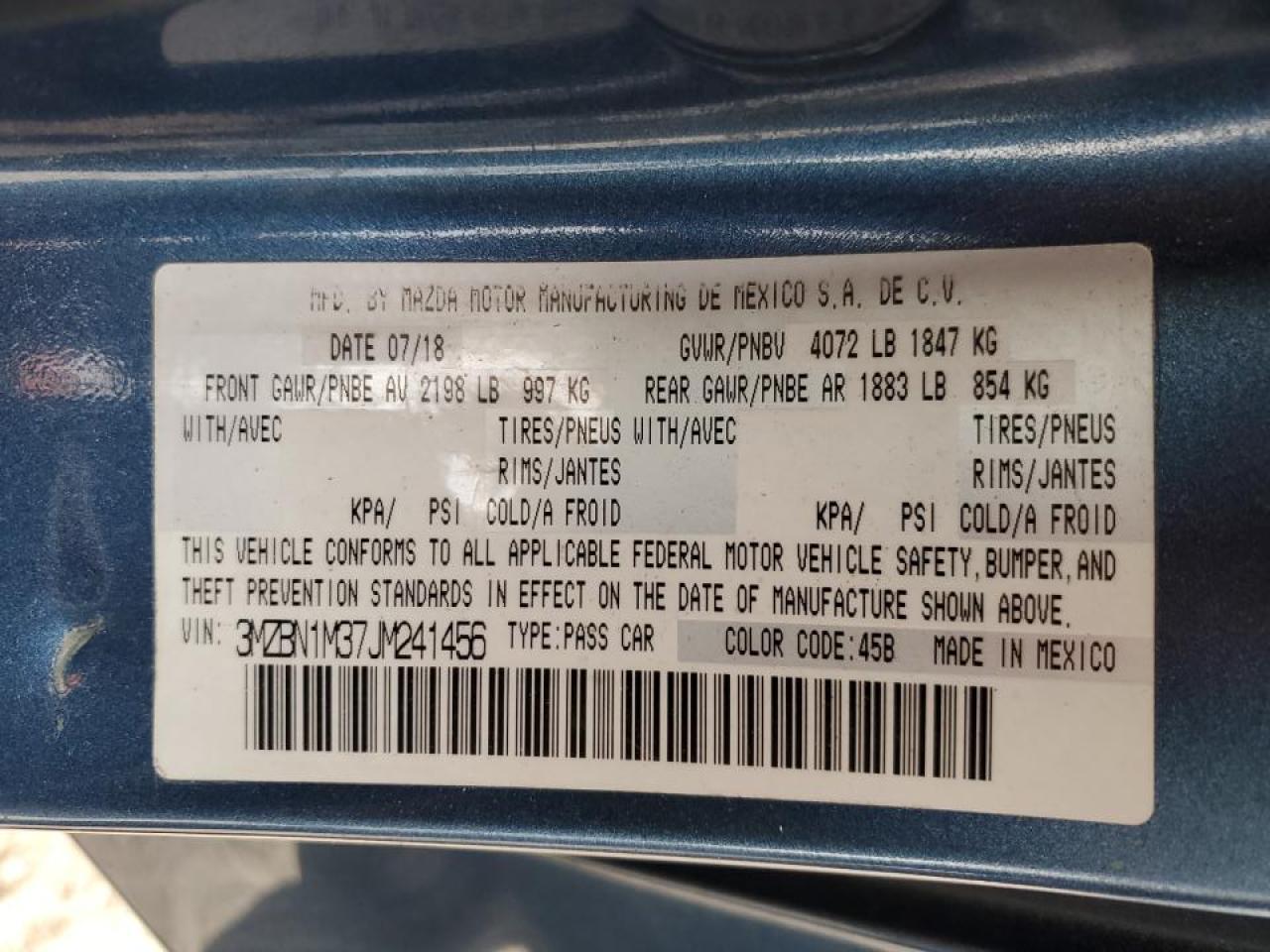 MAZDA 3 GRAND TOURING