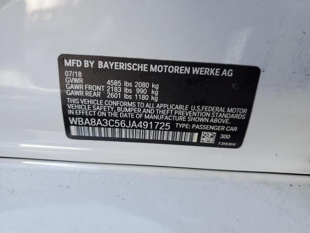 2018 BMW 320 XI WBA8A3C56JA491725