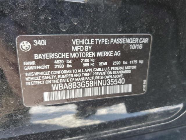 2017 BMW 340 I - WBA8B3G58HNU35540