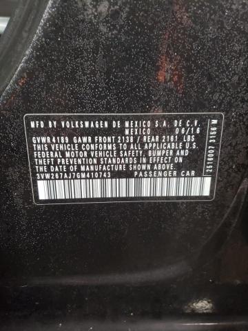 2016 VOLKSWAGEN JETTA S - 3VW267AJ7GM410743