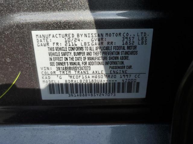 2025 NISSAN SENTRA S - 3N1AB8BV8SY247073