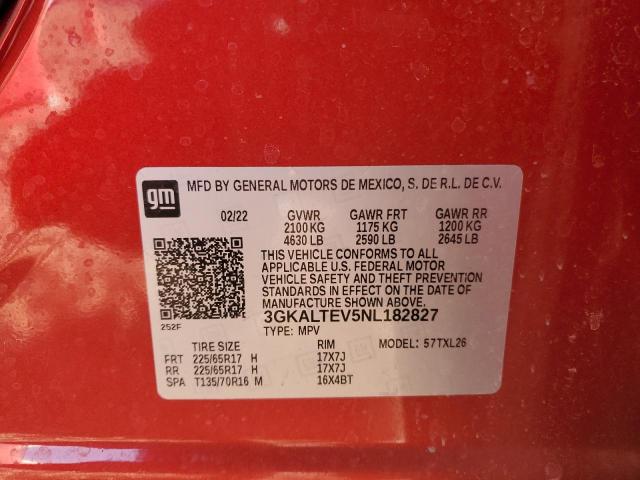 2022 GMC TERRAIN SL 3GKALTEV5NL182827