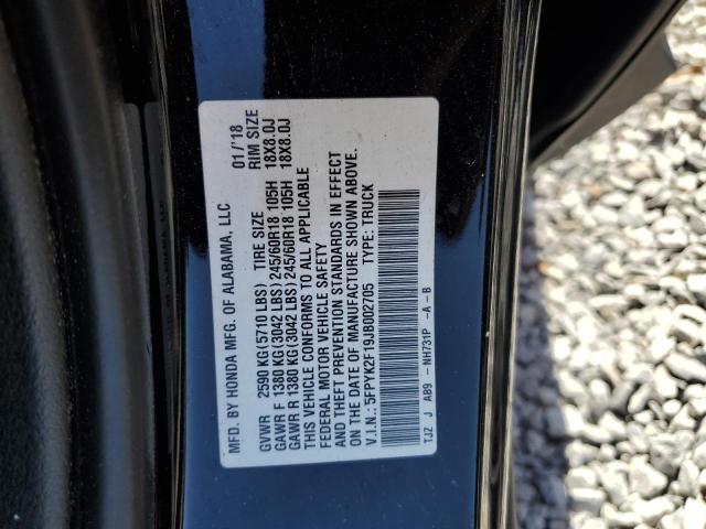 2018 HONDA RIDGELINE - 5FPYK2F19JB002705