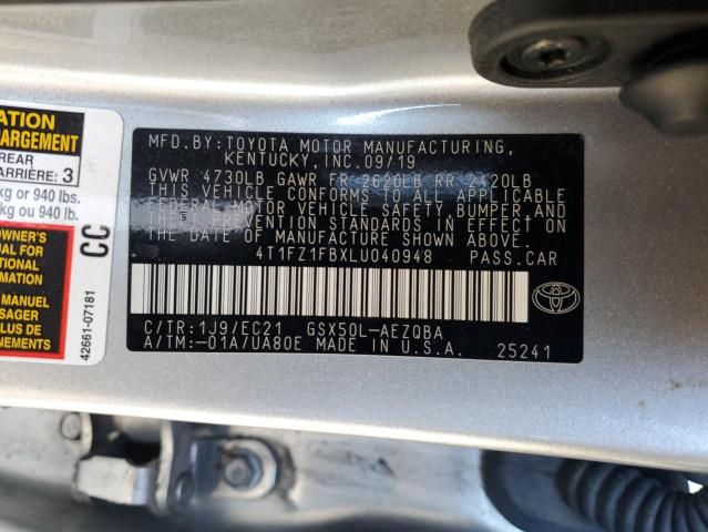 2020 TOYOTA AVALON XSE 4T1FZ1FBXLU040948