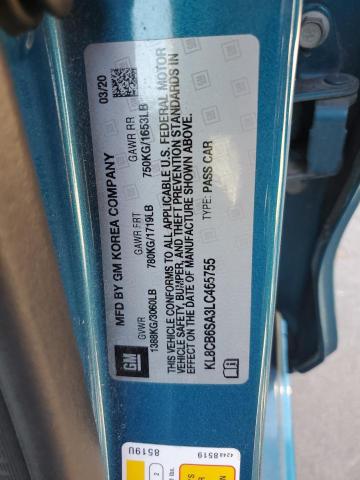 2020 CHEVROLET SPARK LS - KL8CB6SA3LC465755