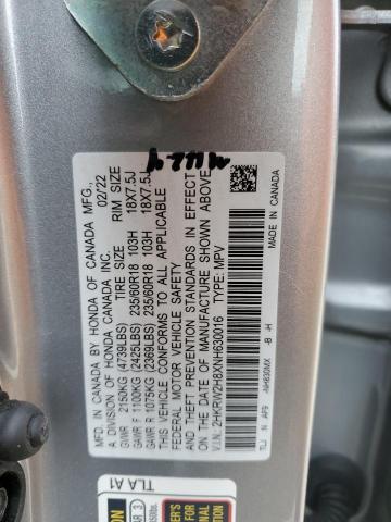 2022 HONDA CR-V EXL 2HKRW2H8XNH630016