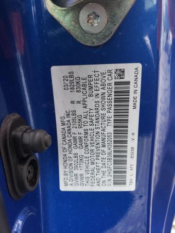 2020 HONDA CIVIC EX - 2HGFC3B39LH352053