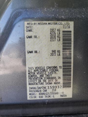 2017 NISSAN ALTIMA 2.5 - 1N4AL3AP7HC159932