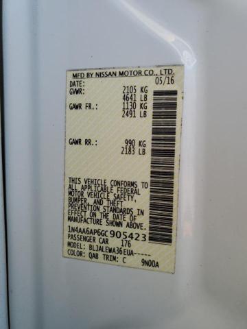 2016 NISSAN MAXIMA 3.5 - 1N4AA6AP6GC905423