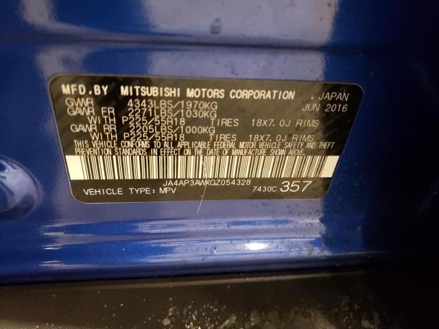 2016 MITSUBISHI OUTLANDER - JA4AP3AWXGZ054328