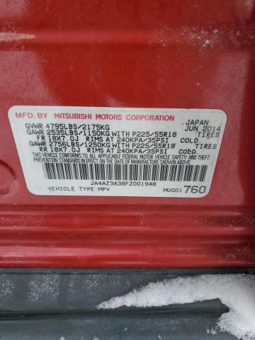 2015 MITSUBISHI OUTLANDER - JA4AZ3A38FZ001948