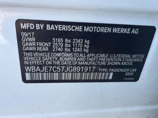 2018 BMW 540 XI WBAJE7C57JG891917
