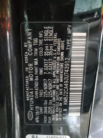 2018 HYUNDAI TUCSON SE KM8J2CA49JU743912